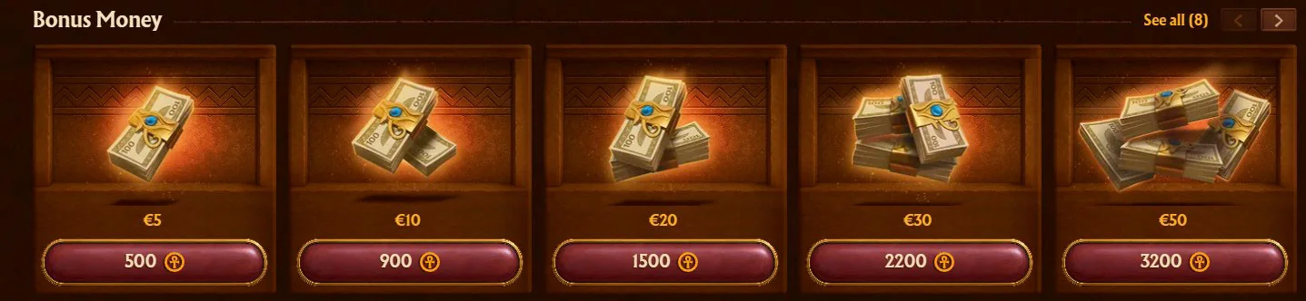 bonus money amunra casino